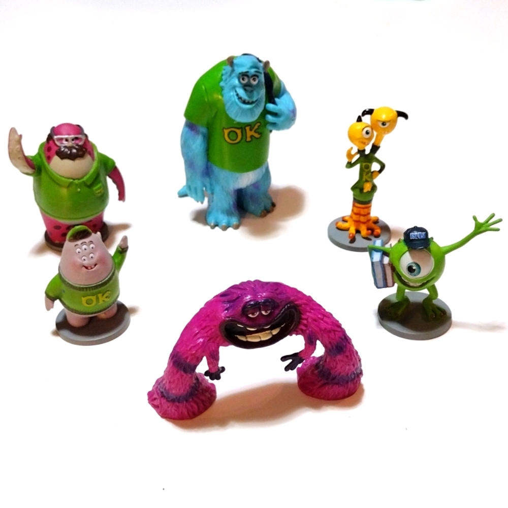 Disney Pixar Monsters Inc and Monsters University Mini PVC Figures, 6 Pc…